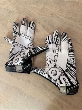 adidas Black and White Athletic Gloves